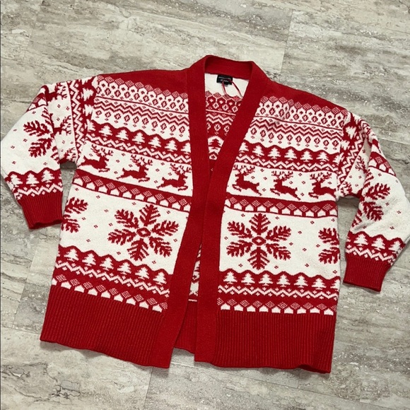 Grace + Karma Reindeer Snowflake Cardigan XS/S - Picture 1 of 4